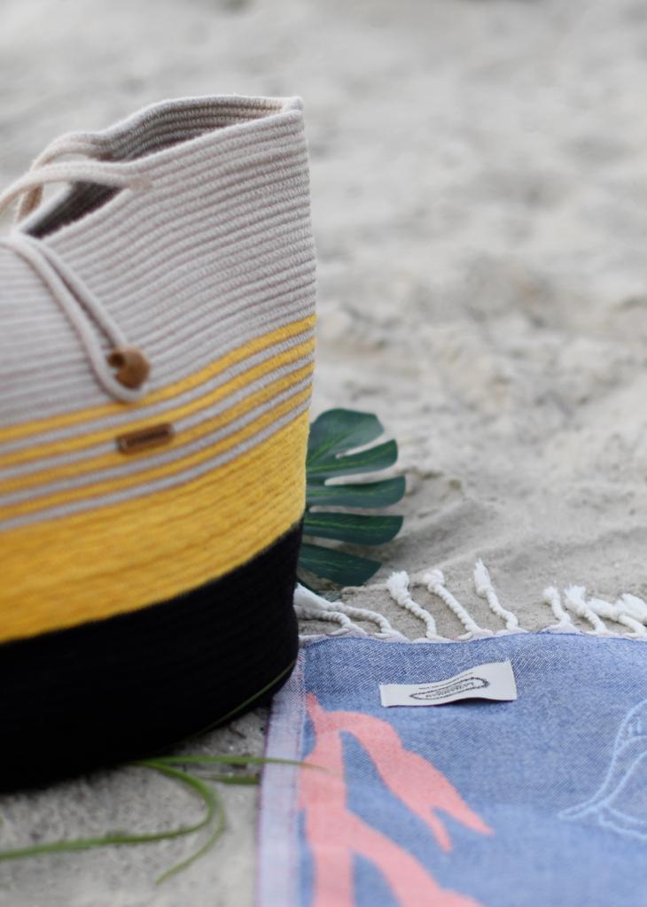 Lahammam's Handcrafted Quality everyday use Tote Beach Bag + Free Beach Towel !