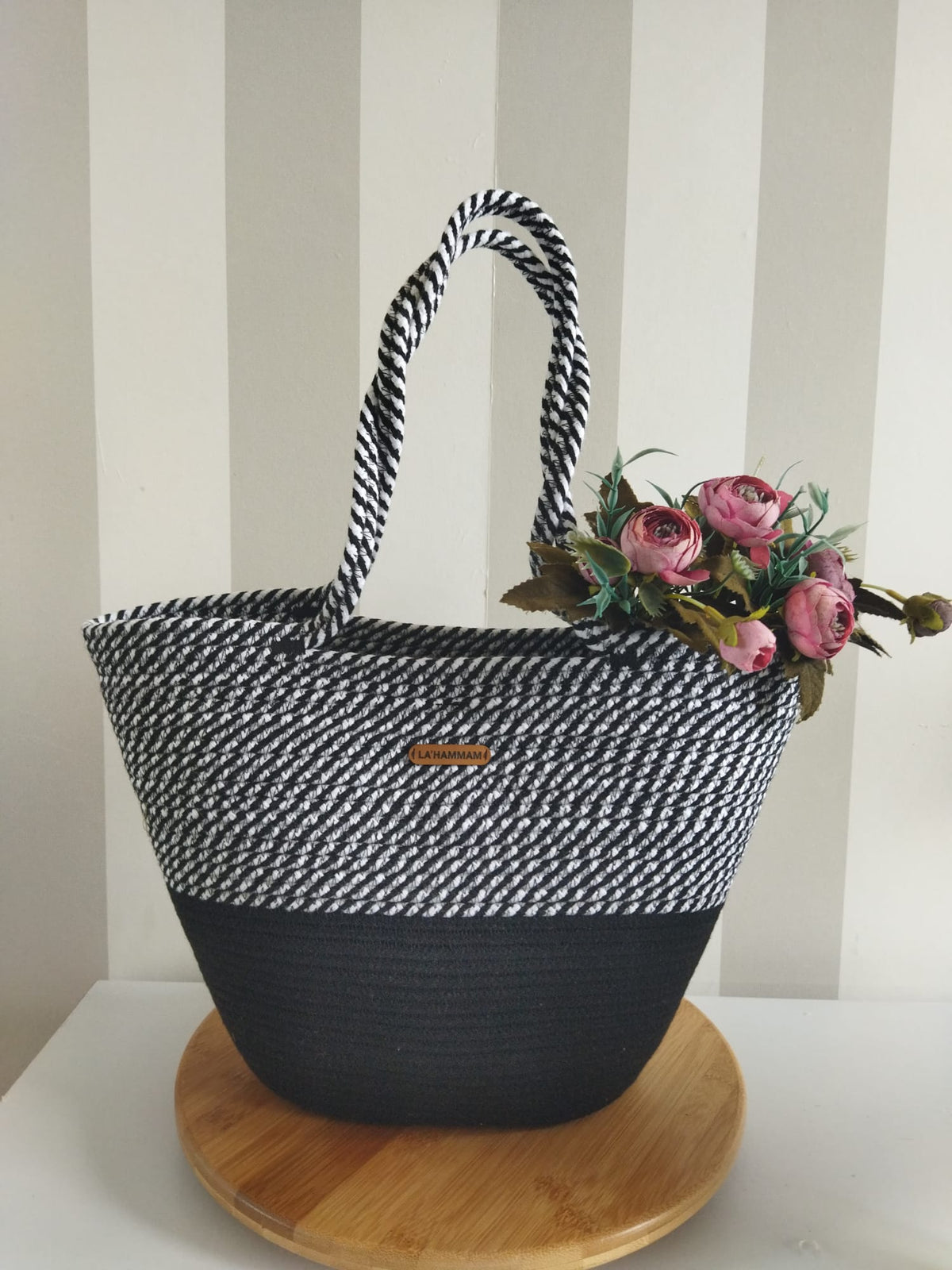 Lahammam's Handcrafted Quality everyday use Tote Beach Bag + Free Beach Towel !