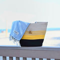 Lahammam's Handcrafted Quality everyday use Tote Beach Bag + Free Beach Towel !