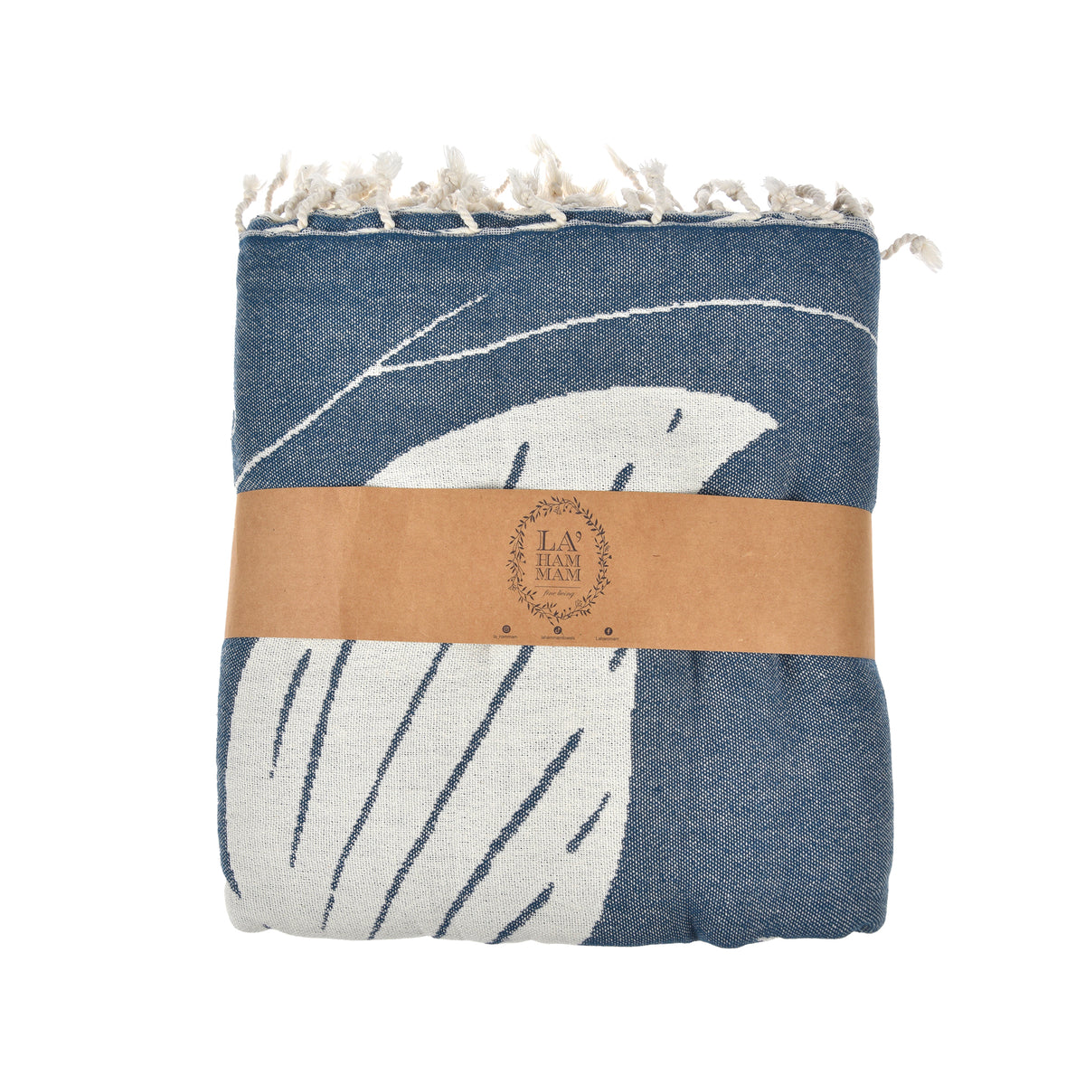 Exclusive XL Whale and Diver Peshtemal Pure Cotton Beach Towel