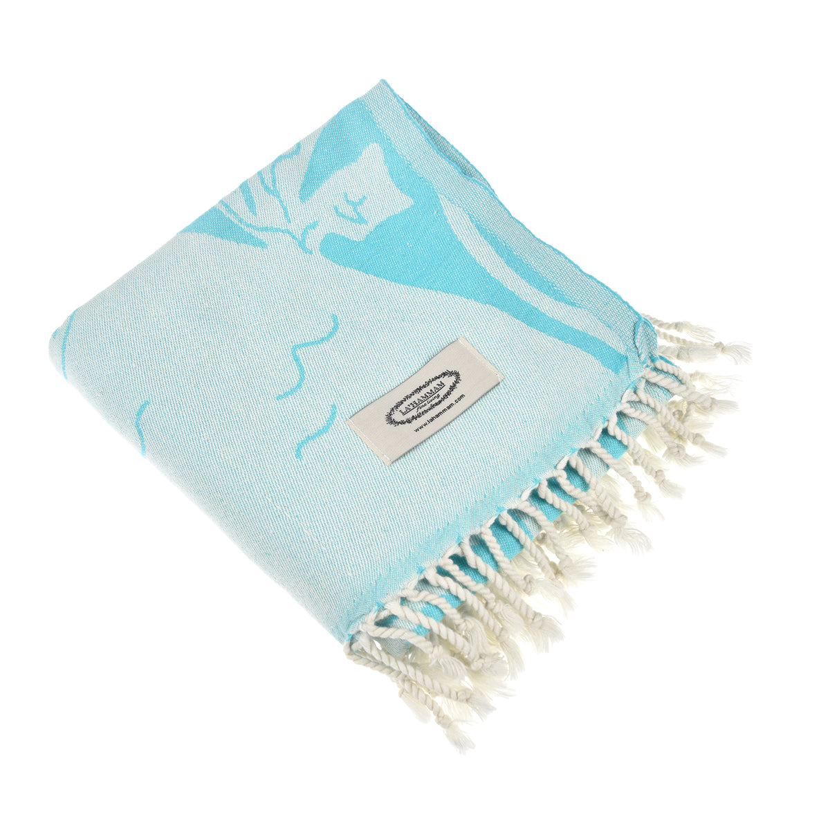 Clean Ocean Peshtemal Pure Cotton Throw Beach Towel