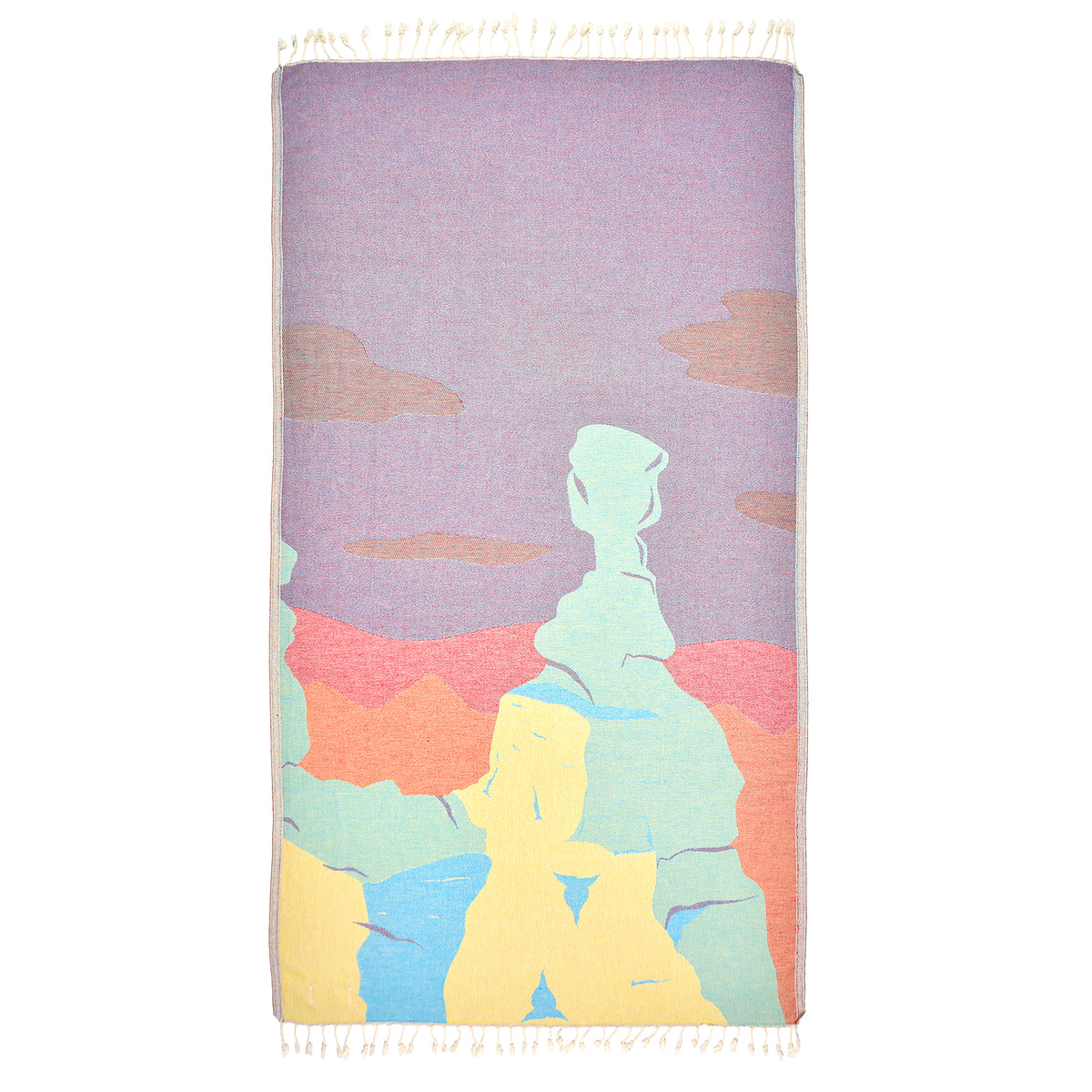 Exclusive Arizona Sky Peshtemal Pure Cotton Throw Blanket