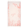 Exclusive Coral Peshtemal Pure Cotton Beach Towel