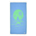 Exclusive Green Dolphins Peshtemal Pure Cotton Beach Towel