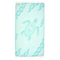 Exclusive Turquoise Turtle Peshtemal Pure Cotton Beach Towel