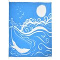 Exclusive XL Sunny Ocean Peshtemal Pure Cotton Beach Towel