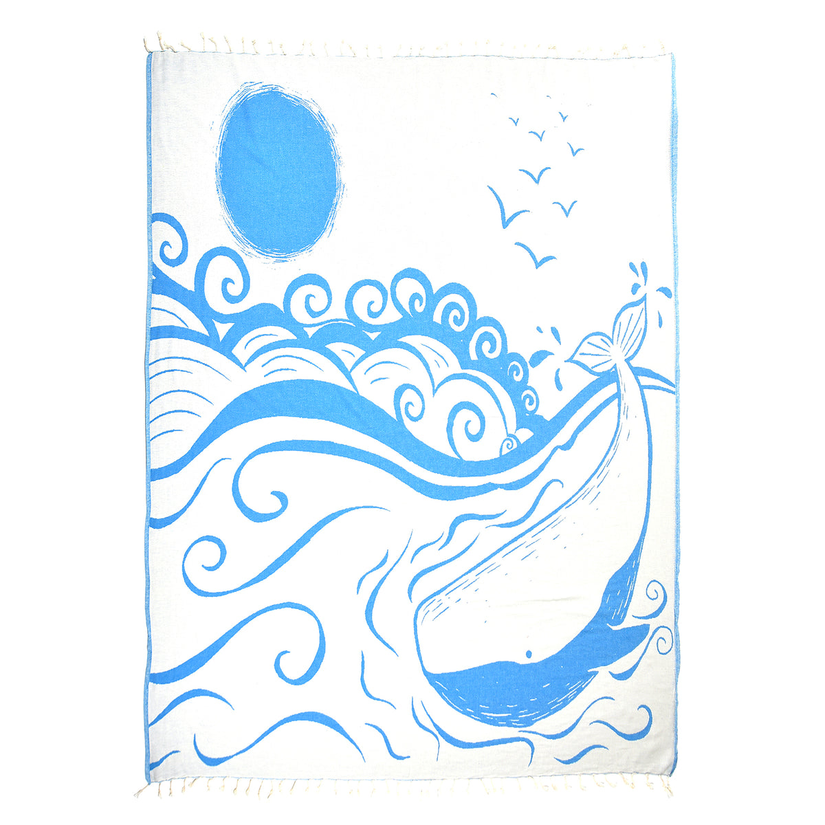 Exclusive XL Sunny Ocean Peshtemal Pure Cotton Beach Towel