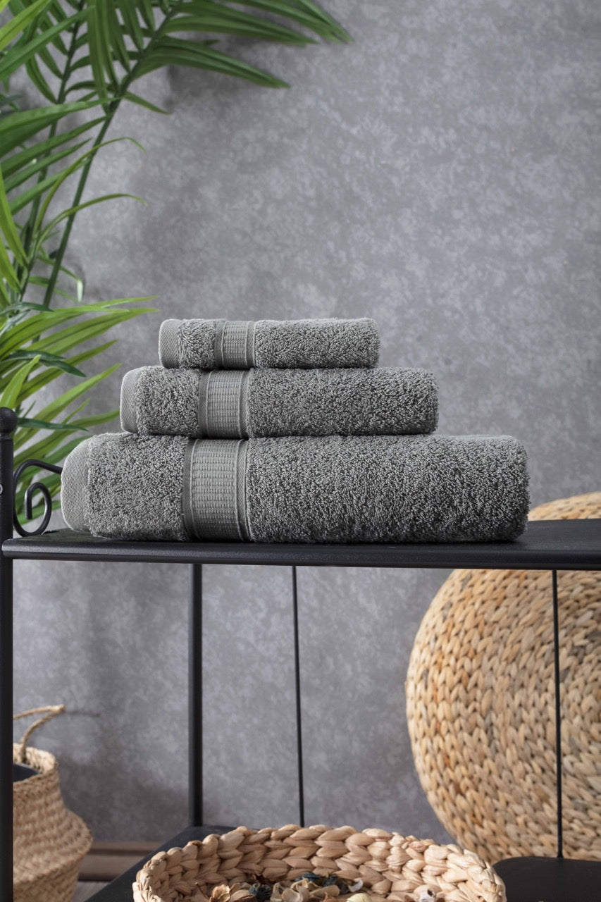 3 Piece Bath Towel Set - 16 Set Case Box