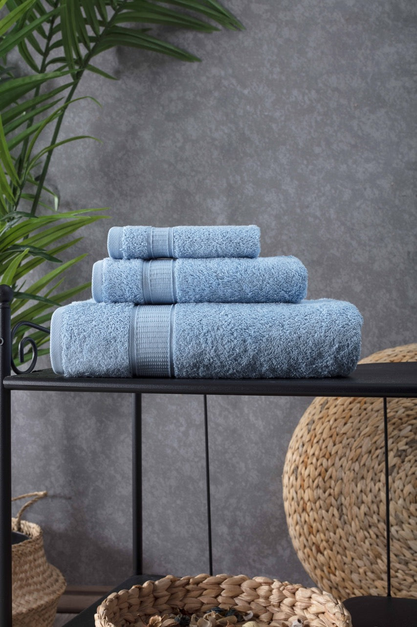 3 Piece Bath Towel Set - 16 Set Case Box