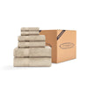 6 Piece Luxury Towel Set - 8 Set Case Box