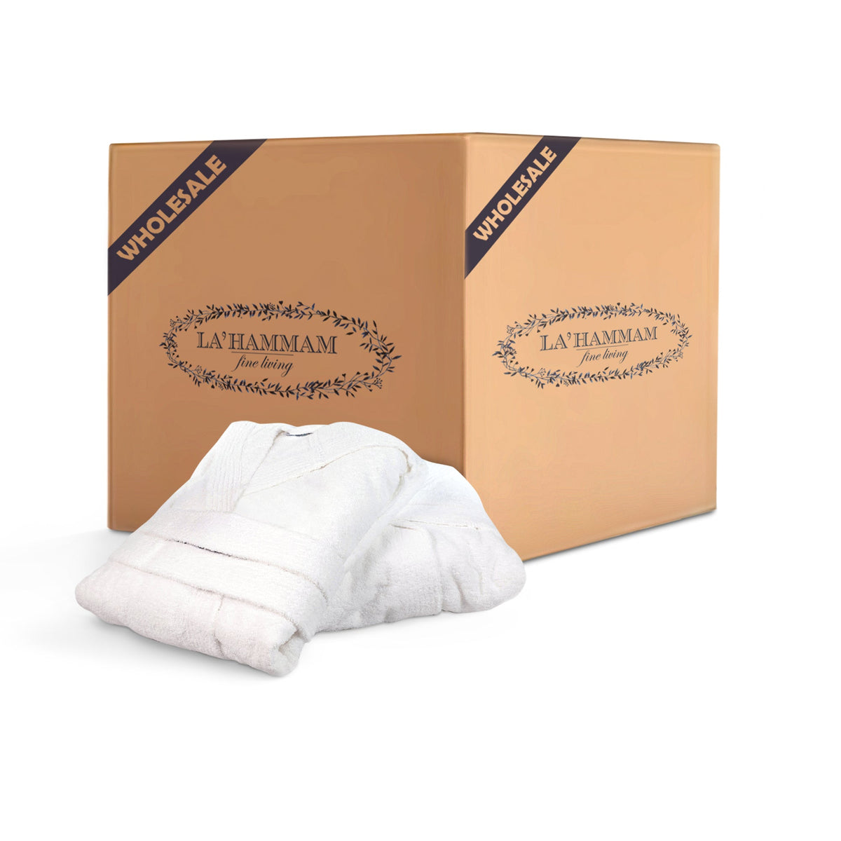 700 GSM Cotton Ultra Soft High Quality White Robe 5 Case Box