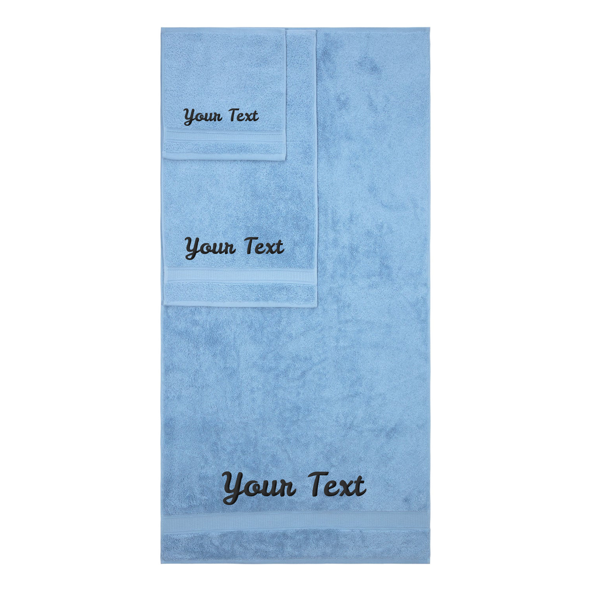 Personalized Towels, Hotel & Spa Quality, Super Soft, Highly Absorbent, 100% Turkish Genuine Cotton Monogrammed Towel