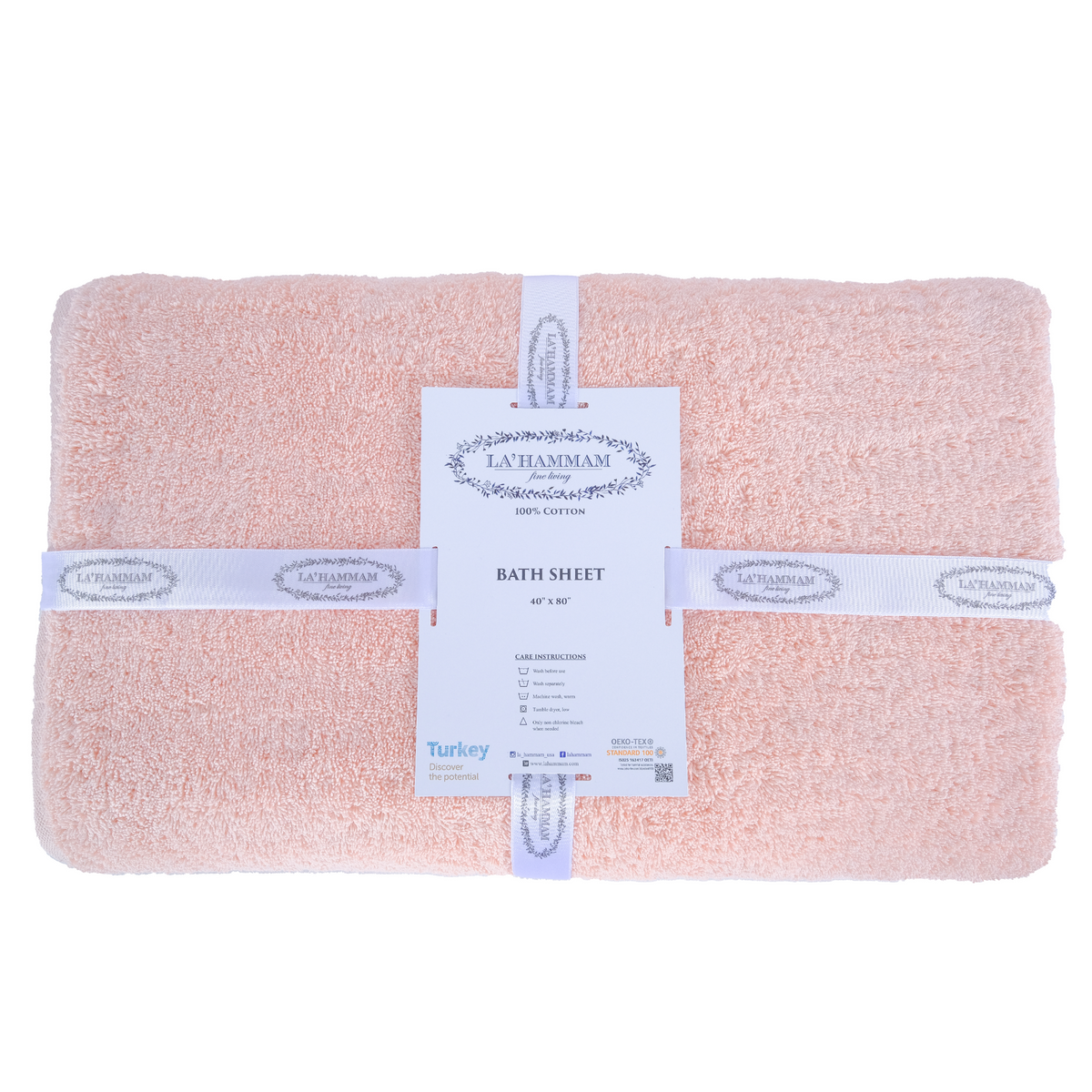 Turkish Cotton Bath Sheet Towel - Lahammam - Towel