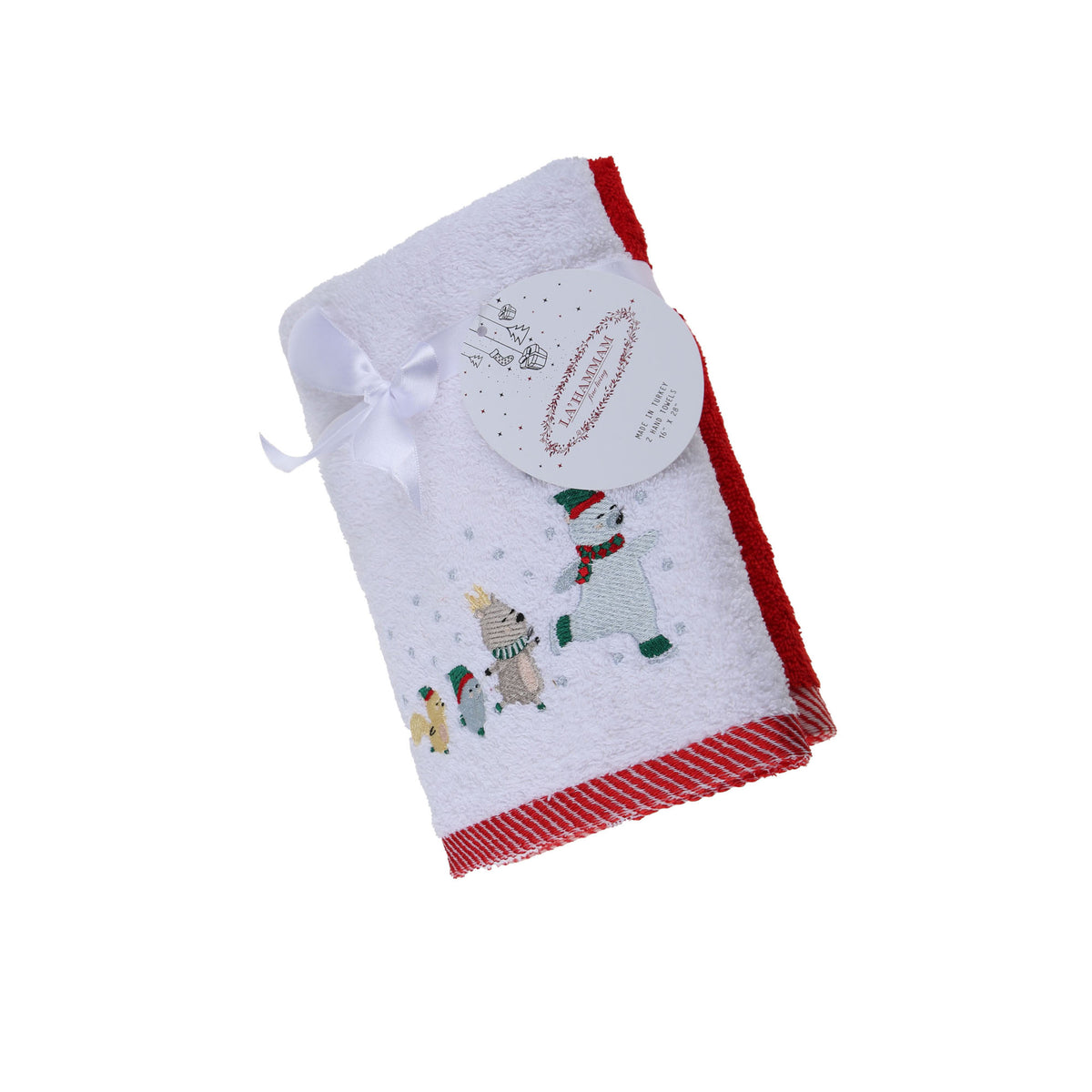 Christmas Embroidered Hand & Kitchen Towel - 2 pack