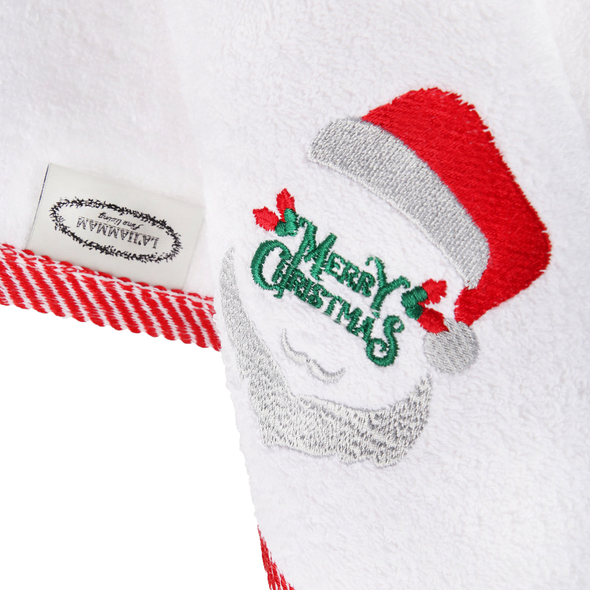 Christmas Embroidered Hand & Kitchen Towel - 2 pack