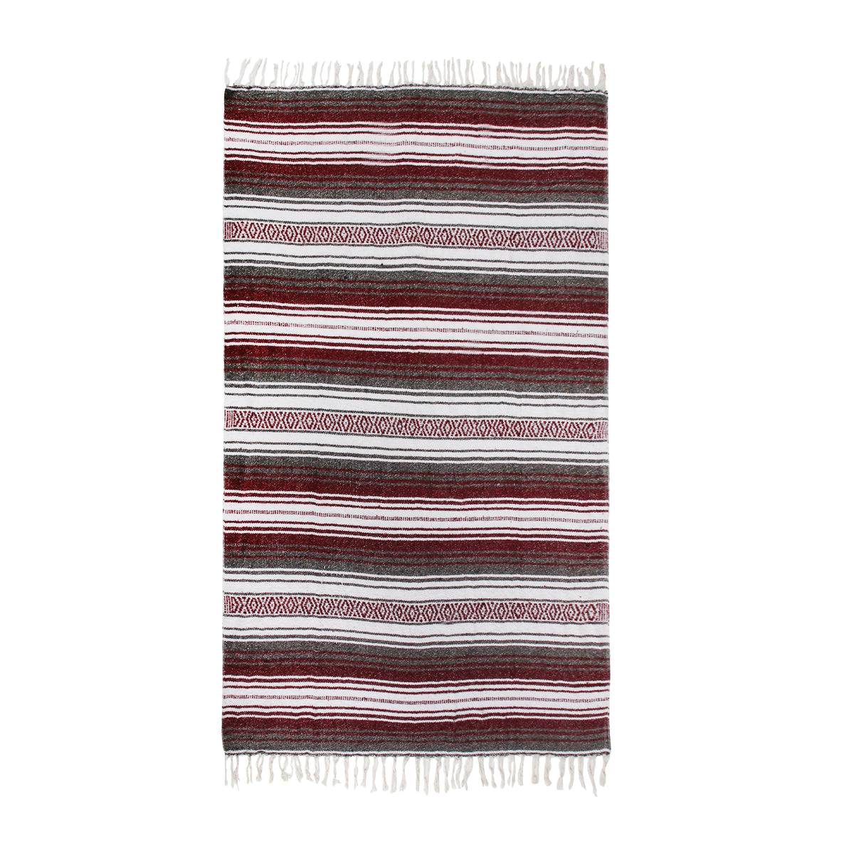 Traditional Mexican Blanket Diamond Pure Cotton Beach Throw (50