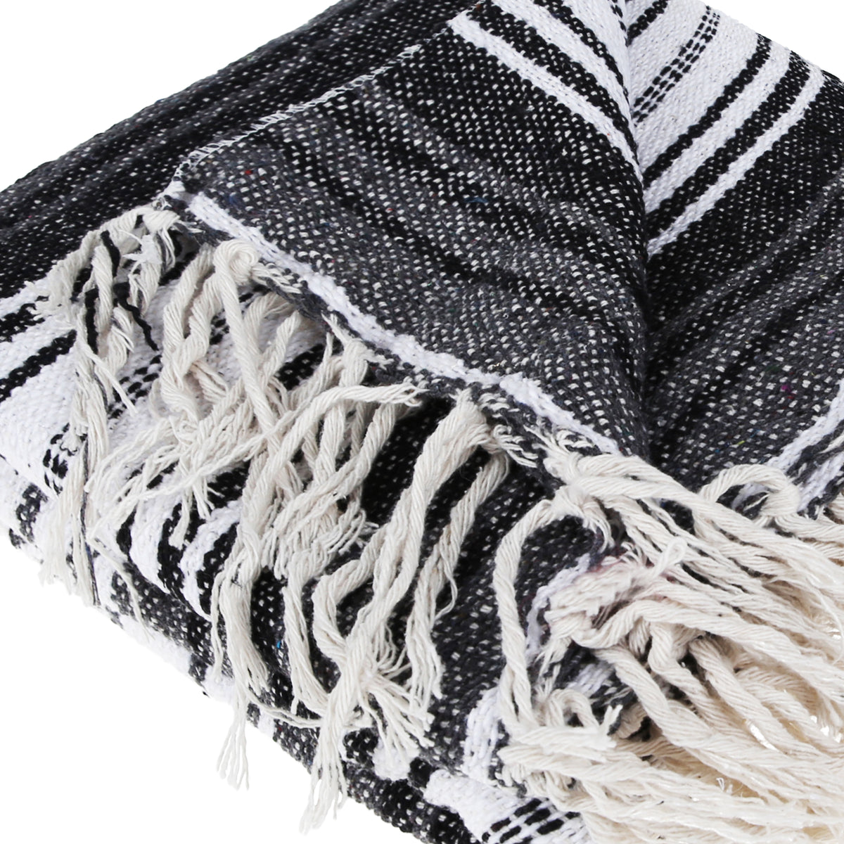 Traditional Mexican Blanket Diamond Pure Cotton Beach Throw (50