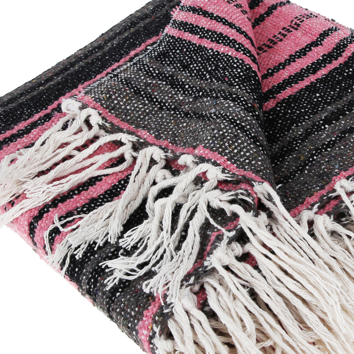 Traditional Mexican Blanket Diamond Pure Cotton Beach Throw (50