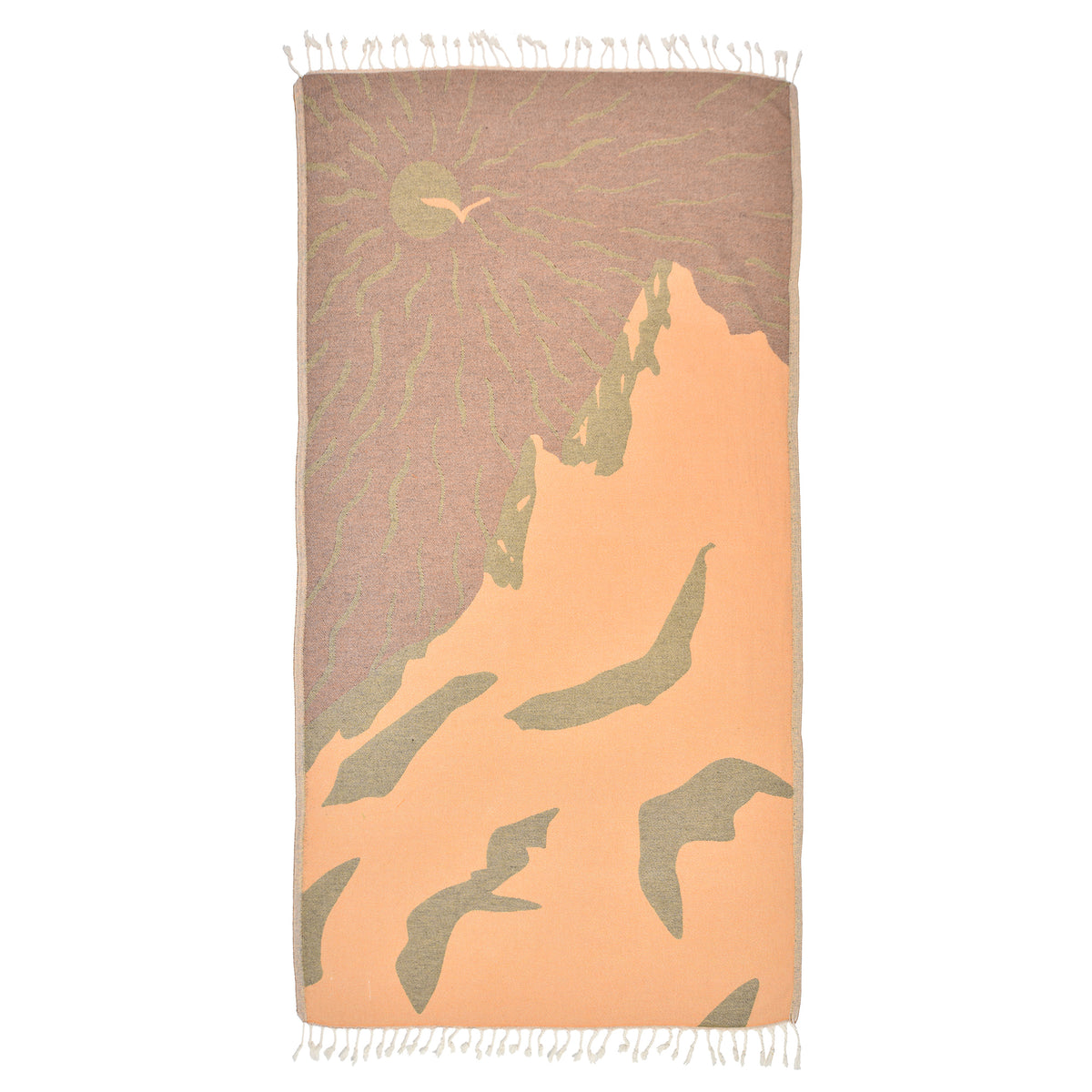 Exclusive Sunny Utah Peshtemal Pure Cotton Beach Towel