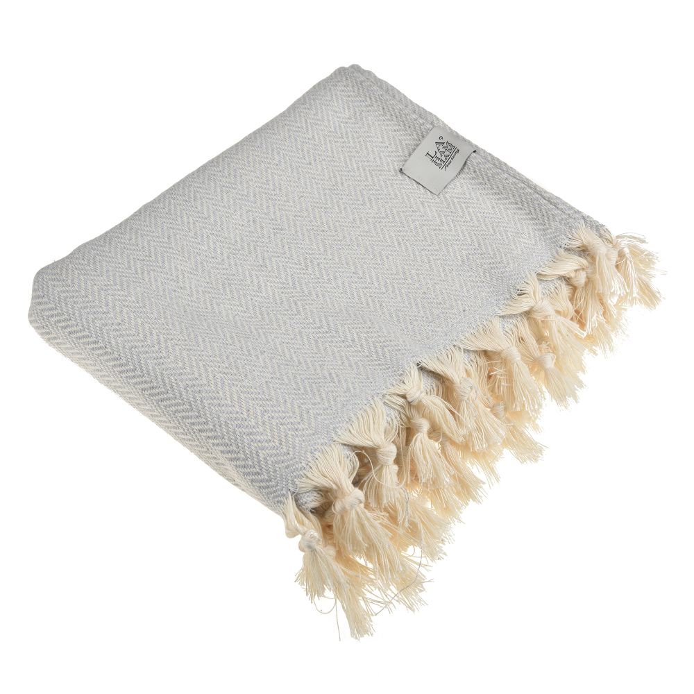 Zigzag Throw Blanket Pure Cotton 72