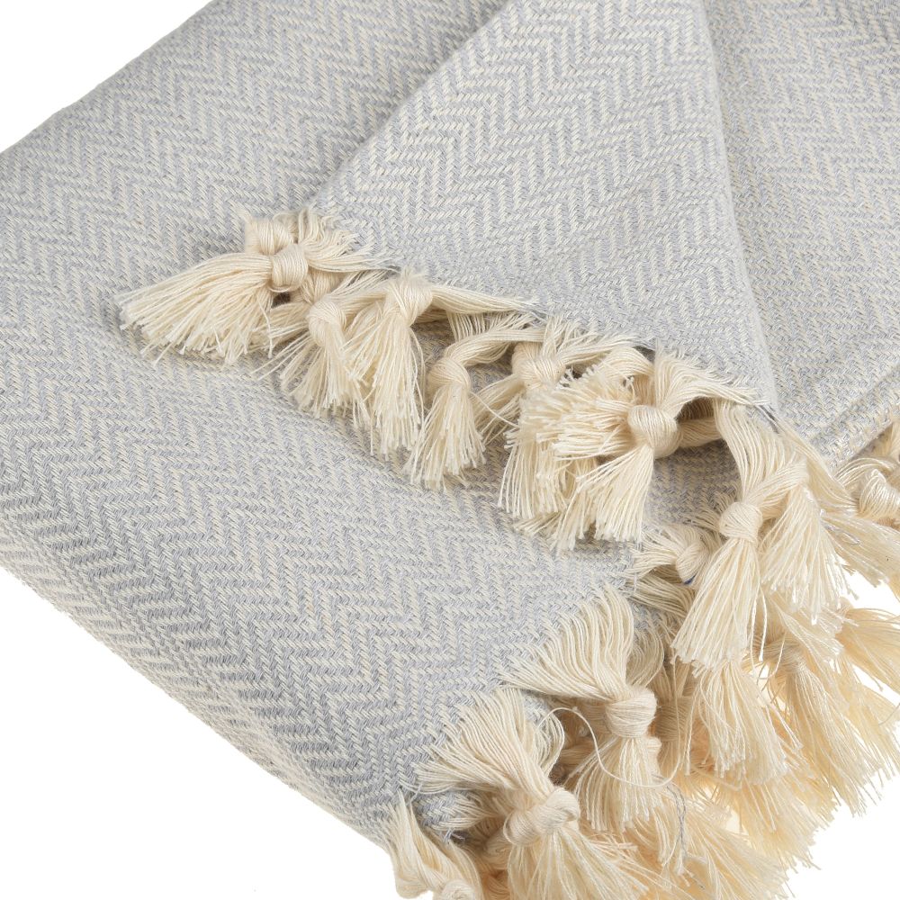 Zigzag Throw Blanket Pure Cotton 72"x50"