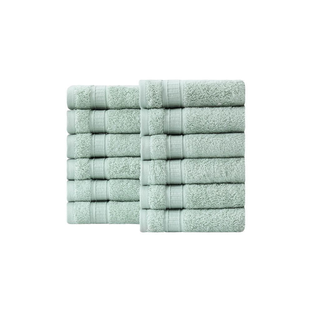 Turkish Cotton Bath Washcloth Set of 12