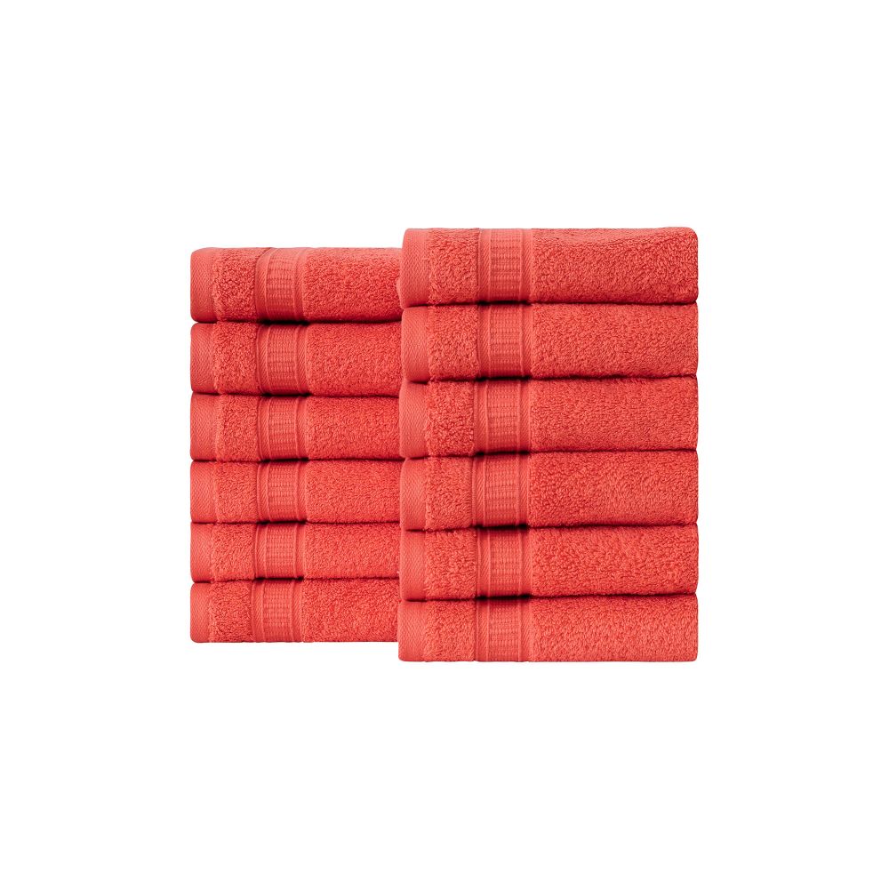 Turkish Cotton Washcloth Set of 12