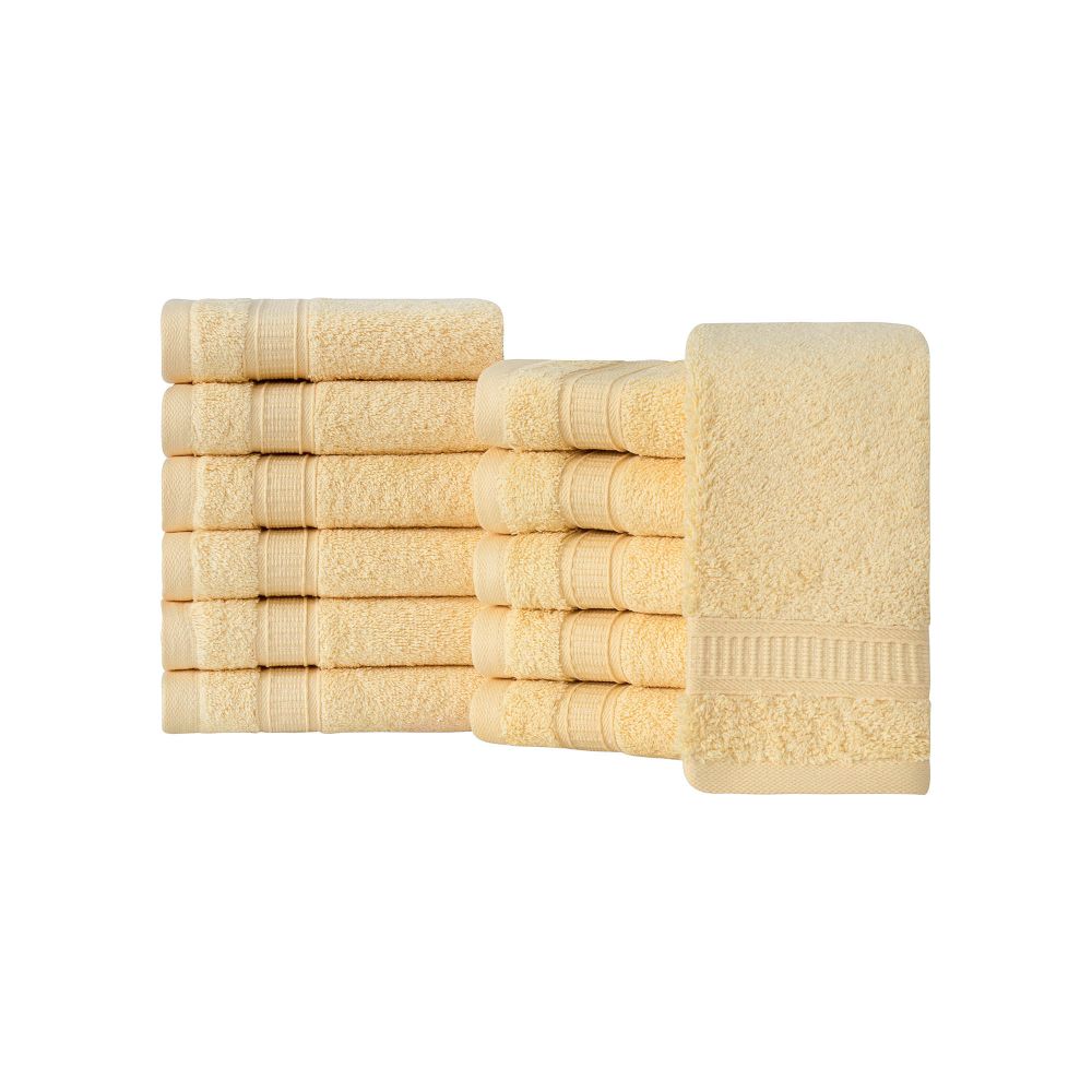 Turkish Cotton Bath Washcloth Set of 12