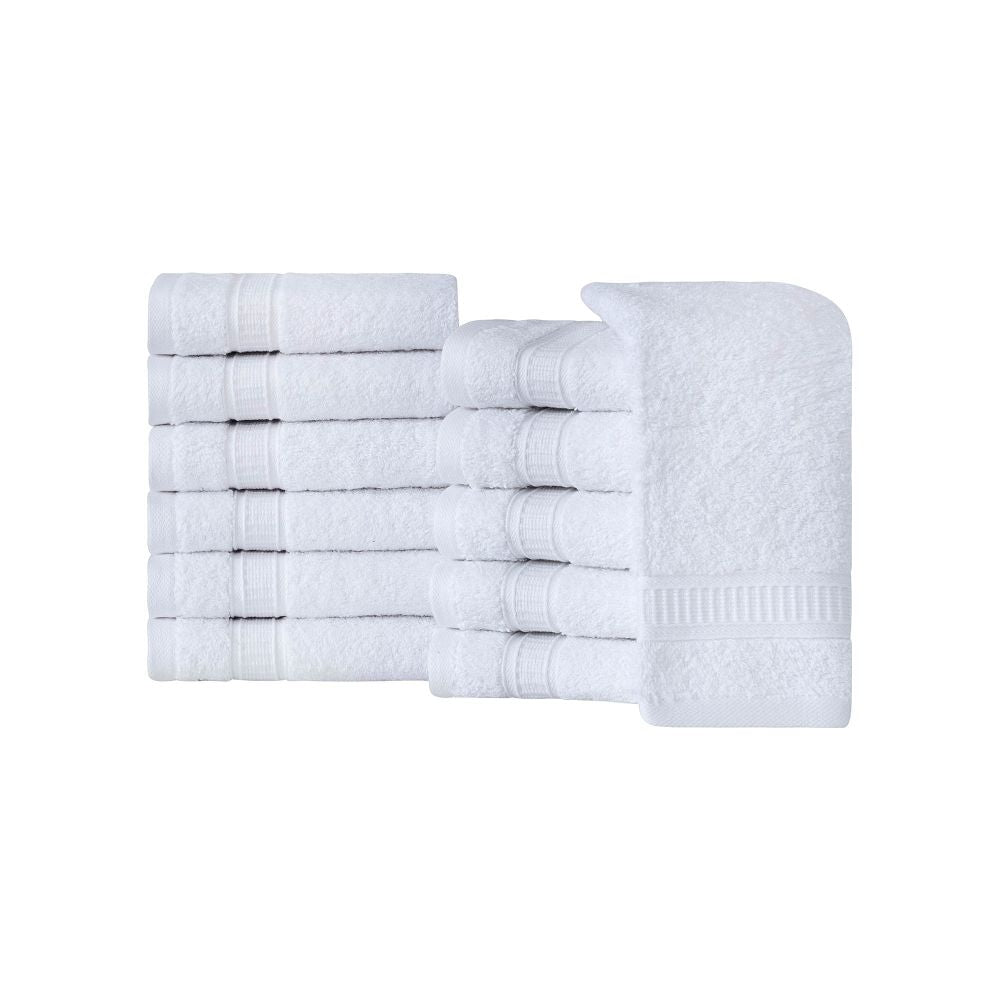 Turkish Cotton Washcloth Set of 12