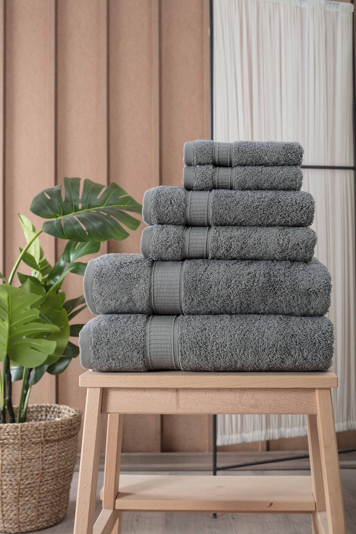 Turkish Cotton Full Bath Towel Set of 6 – La'Hammam