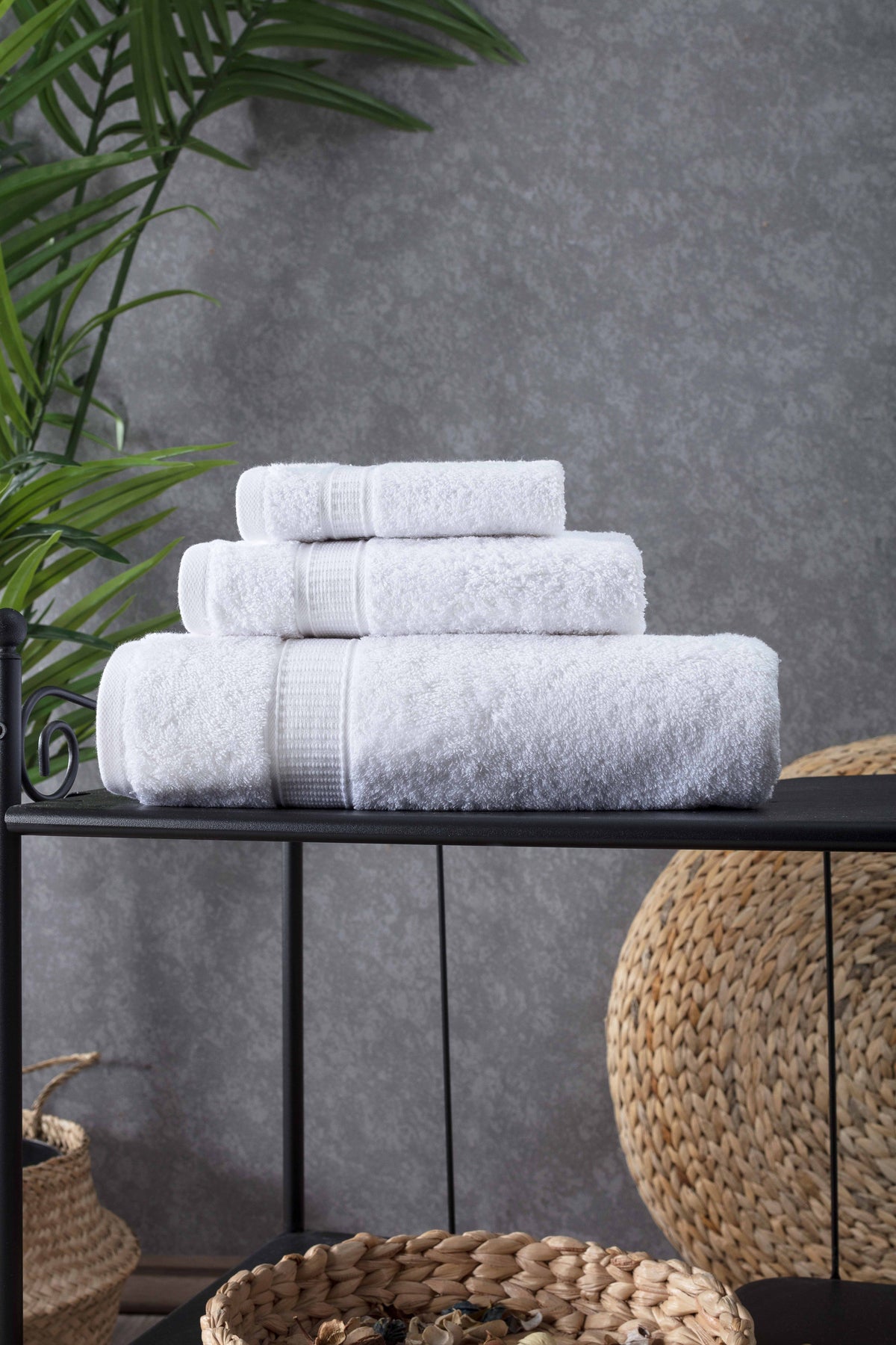 Turkish Cotton Bath Towel Set of 3