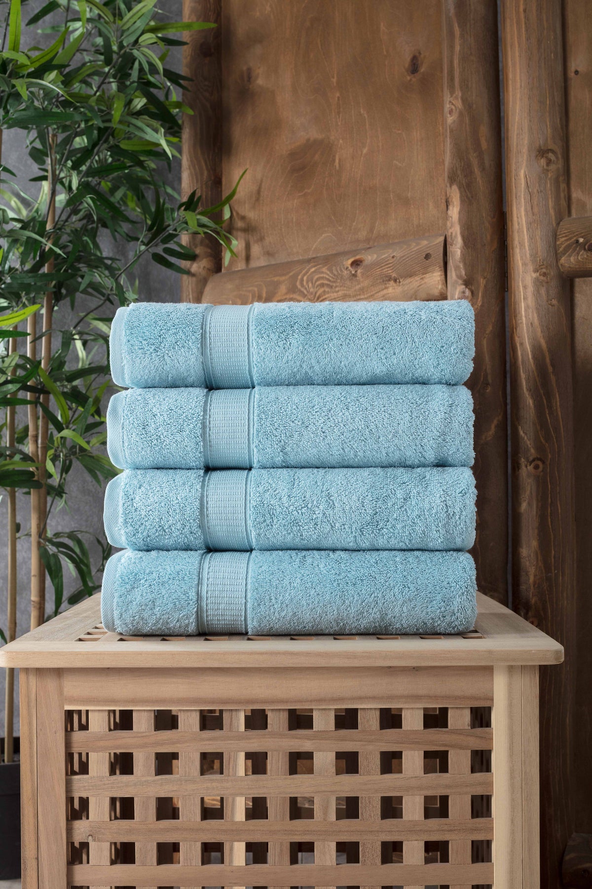 Turkish Cotton Bath Towel Set of 4