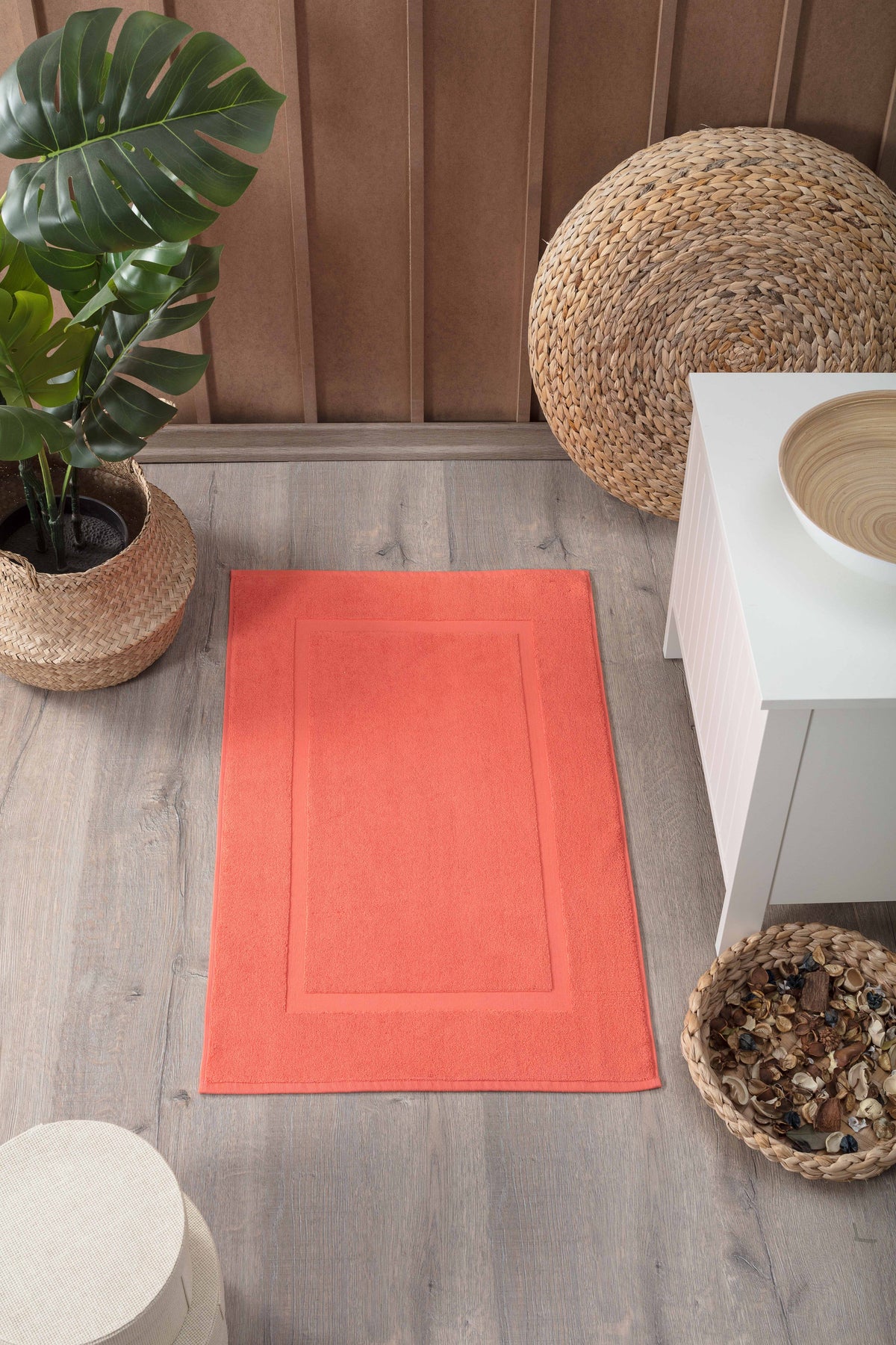 Turkish Cotton Bath Mat - 2Pack