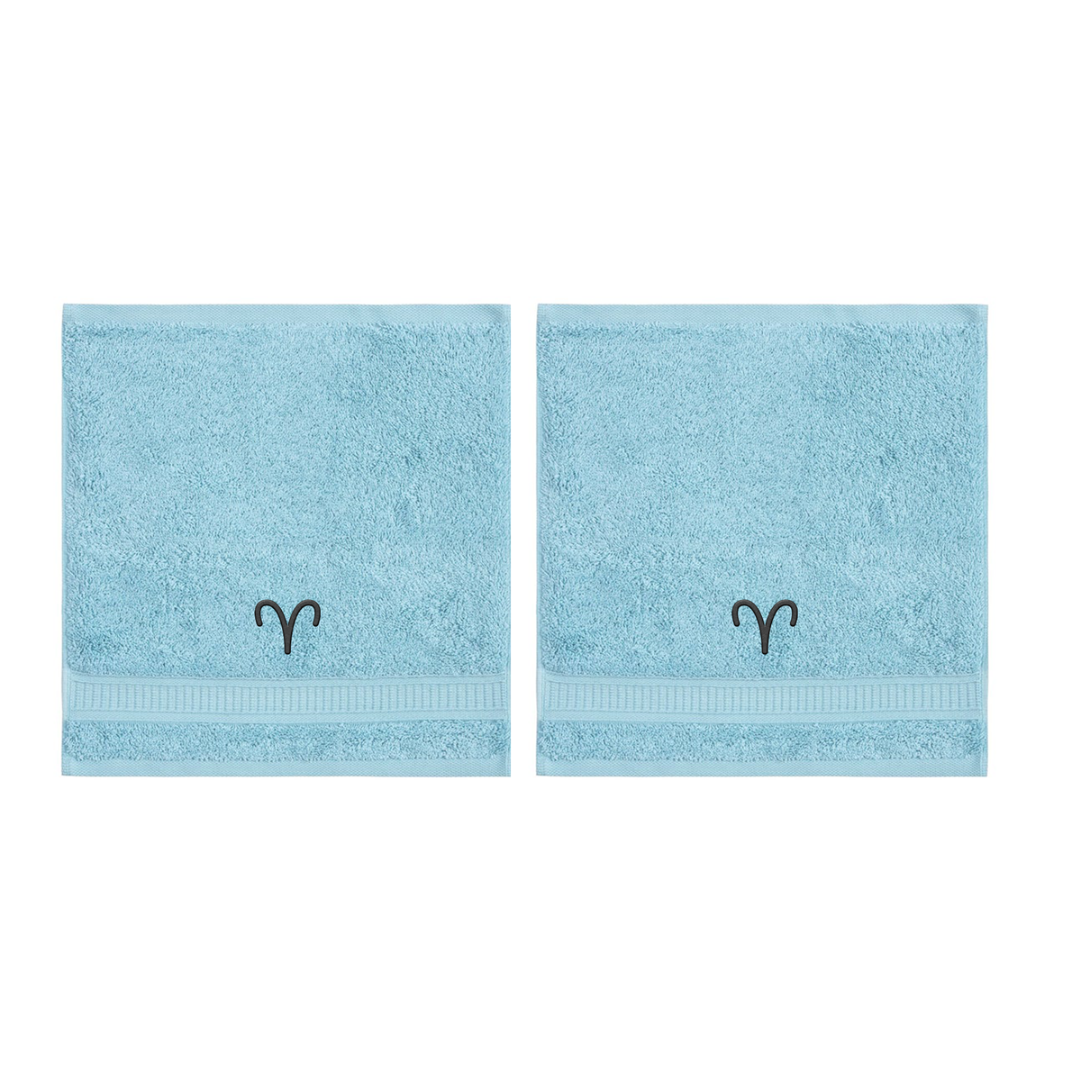 Customized Zodiac Towels - Washcloths and Hand Towels - Set of 2