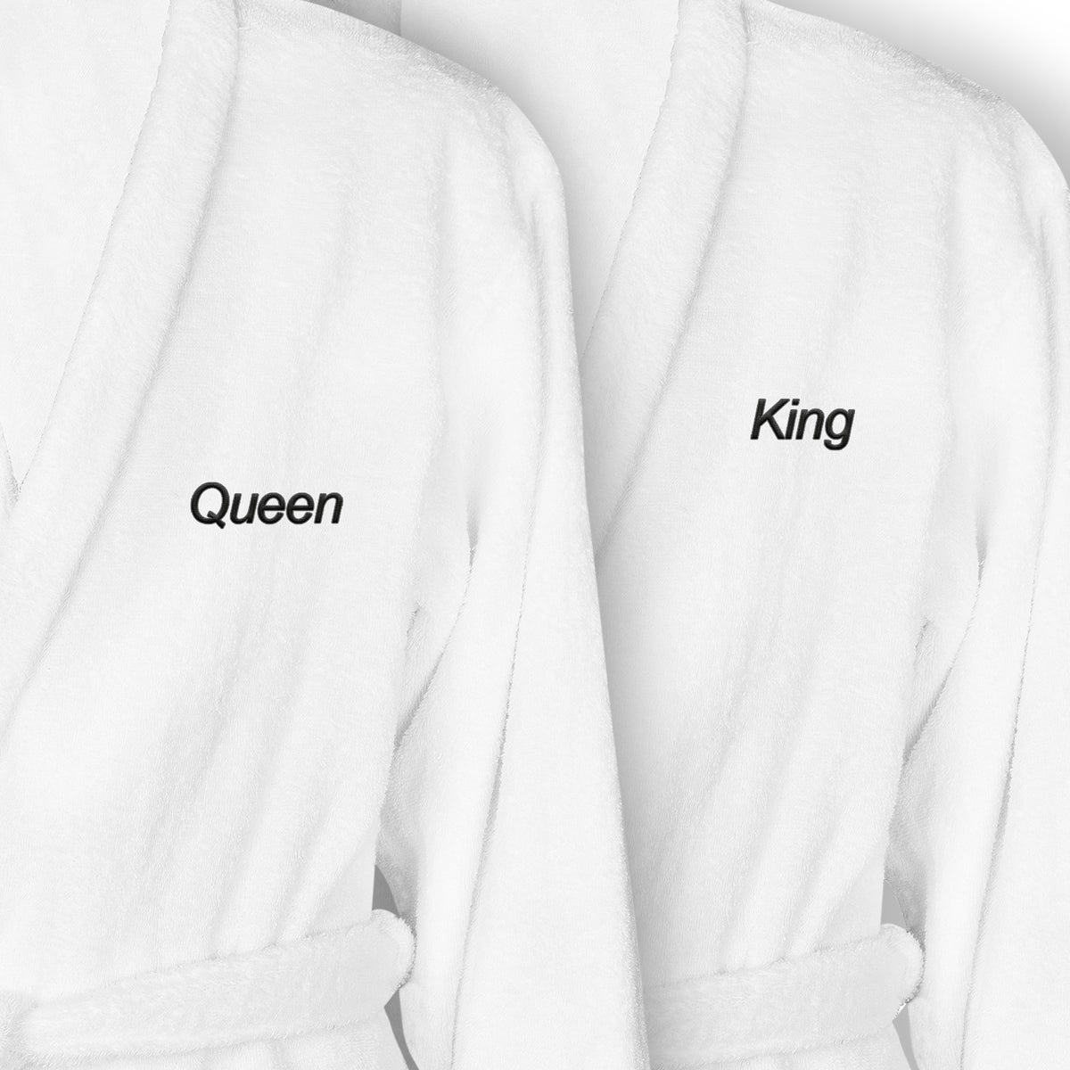 Custom Bathrobe Set for Couple, 2 Pieces Couple's Cotton Bath Robe, 100% Cotton