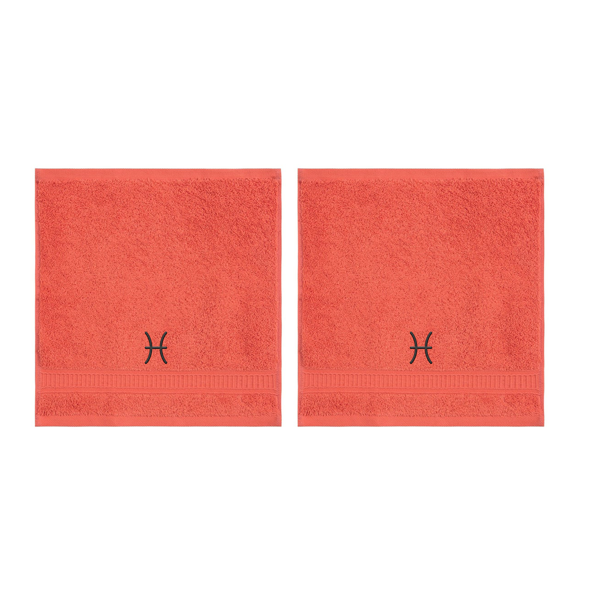 Customized Zodiac Towels - Washcloths and Hand Towels - Set of 2